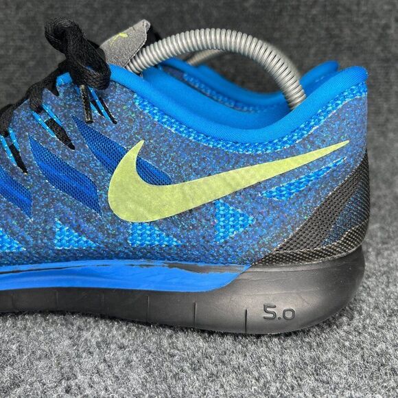 Nike Free 5.0 Shoes Mens Size 13 Hyper Cobalt Volt Run Running Athletic Sneakers - Picture 6 of 13